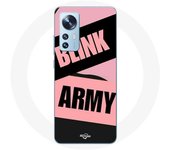 Coque pour Xiaomi Mi 12 / 12X BTS ARMY Et Blackpink Blink Rose Noir