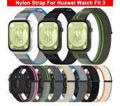 Correa de nailon ajustable, repuesto de correa de reloj, pulsera suave para Huawei Watch Fit 3 05