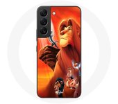 Coque pour Samsung Galaxy S21 FE Le Roi Lion Simba et Mufasa