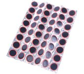 Goma de butilo 48 unids/set 29mm neumáticos de rueda redonda pinchazo en el neumático parches de bicicleta almohadillas