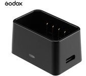 Godox VC26 Cargador de batería USB DC 5V Entrada DC 8.4V Salida para cargar Godox V1S V1C V1N V1F V1O negro