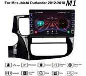 Reproductor de vídeo Multimedia Android Radio para coche para Mitsubishi Outlander 2012-2018 con botón perilla WiFi BT 2 Din 1 + 16GB 1+16GB