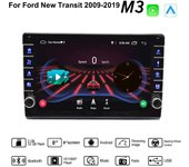Radio 2 Din Android Navegación GPS para coche para Ford New Transit 2009-2019 con botón Perilla Reproductor multimedia Audio estéreo Auto Carplay 2+32GB 1+16GB