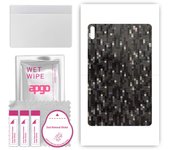 apgo Protective Skin Sticker for the back compatible with Huawei MatePad 2022, Wrap Film, Foil, Vinyl - Pattern Carbon Black Pixel