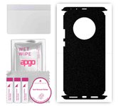 apgo Protective Skin Sticker for the back+sides compatible with Huawei Mate 40 Pro, Full Wrap Film, Foil, Vinyl - Pattern Matte Black