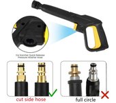 Extensión de boquilla para pistola de hidrolavadora Karcher K, lanza de espuma para nieve, limpiador de superficies para automóviles, limpieza de patios