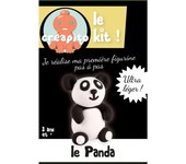Kit de plastilina para modelar pandas Creapito - MegaCrea {color}