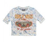 Guns N Roses Mujeres/Damas Bienvenido a la jungla LV Top corto de malla M blanco