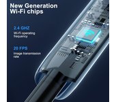 Endoscopio industrial de 8 mm, lente de cámara WiFi HD, herramientas de diagnóstico para coche, cámara de inspección, boroscopio, escáner, cable de 1/3 m, accesorios para automóviles