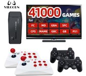 Consola de videojuegos TV HD, nuevo Game Stick 4K, 128 GB, juegos Retro para PS1/GBA/MAME/SEGA Everdrive, guardar/buscar/añadir negro