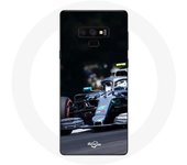 Coque pour Samsung Galaxy Note 9 Formule 1 Valtteri Bottas Pilote automobile F1 Noir