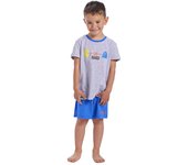 Pijama Retro manga corta cuello redondo CH1150 para Niño 4 AÑOS varios colores