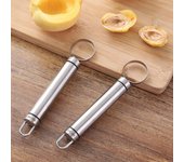 Deshuesador de frutas portátil de acero inoxidable, pelador de melocotones, manzanas, peras, verduras, utensilios de cocina