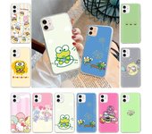 Funda para Samsung A04, A14, A23, A34, A54, M23, M33, M52, M53, Realme 10, 9, C30S, C35, C55, VIVO Y02S, Y21, Y51, X80 Pro, transparente, LI11, Frog Keroppi Infinix Zero X gris