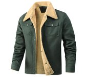 Chaqueta informal de invierno para hombre, abrigos casuales cálidos de polar liso, chaquetas de bombardero con cuello vuelto para hombre, abrigo cortavientos, abrigo exterior S gris oscuro