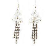 Les Trésors De Lily [F5122] - Boucles 'Mineralia' Blanc blanco