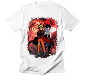 Camisetas de Naruto para hombre, camisetas de alta calidad, cómodas, transpirables, gráficas de Anime, informales, Harajuku Fashi XS blanco