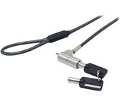 DACOMEX - Câble De Sécurité 2m Antivol A Clé Pour Portable HP Encoche Nano Compat. Clé Pass