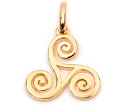 Les Trésors De Lily [L4369] - Colgante 'Triskel' chapado en oro - 14 mm oro
