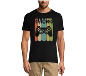 Camiseta gráfica de gamer para hombre - Camiseta vintage - Ropa de videojuegos XS plata de la arena