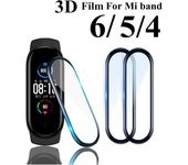 Vidrio 3D para Xiaomi mi band 5 4 6 Protector de pantalla suave en Xiami Mi band5 Miband5 funda para Xiomi mi band 5 película 3 PC For Mi band 4 transparente