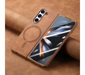 Funda Magsafe para Samsung Galaxy Z Fold 6, 5 y 4, de cuero mate, con carga inalámbrica para Samsung Z Fold6, Fold5 y Fold4 Galaxy Z Fold 5