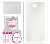apgo MATTE Protective Skin Sticker for the back compatible with Cubot A5, Wrap Film, Hydrogel Film, Flexible, Soft TPU with positioning layer easy ins