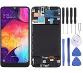 Pantalla TFT LCD para montaje completo del digitalizador Samsung Galaxy A50 con marco negro