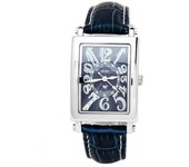 Reloj deportivo Michel Jurdain de piel con diamantes para mujer, color azul x azul, SL-3000-8