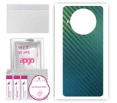 apgo Protective Skin Sticker for the back compatible with Cubot Note 20, Wrap Film, Foil, Vinyl - Pattern Carbon Chameleon CAKA1