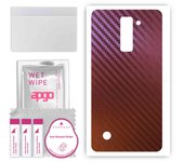 apgo skin sticker film foil vinyl for the BACK compatible with LG Stylus 2 Plus, scratch-resistant, easy to install - Carbon Chameleon CAKA5