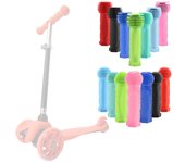 Empuñaduras de repuesto para patinete infantil, manillares para ruedas de 3/4, patinete infantil, bicicleta, balancín, coche, carrito de empuje, paquete de 2 A rojo