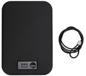 Caja de seguridad portátil de acero de alta resistencia, pequeña, con código de combinación para mesita de noche.