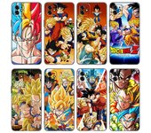 Funda de teléfono de Anime Dragon Ball Z para Apple iPhone 12 13 Mini 11 Pro Max XR X XS MAX 8 7 6S 6 Plus SE 5S 5 2020, cubierta negra suave iPhone 12 Mini