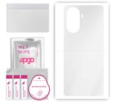 apgo Ultra Clear Protective Skin Sticker for the back compatible with Motorola Edge 30, Wrap Film, Hydrogel Film, Flexible, Soft TPU with positioning