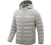 Otoño e invierno: se pueden quitar sombreros, costillas, ropa acolchada de algodón, abrigos casuales a prueba de viento y cálidos para hombres, hombres L