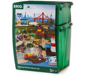 BRIO WORLD World Deluxe Set de madera 33766 [Tren, barco, avión, juguete, riel]
