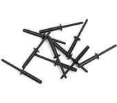 Kit de bucles para cubierta elástica para Kayak, almohadilla de amarre, bucles para cubierta, Kit de remaches para kayaks, canoas y barcos negro