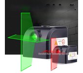 Mini nivel láser recargable con luz roja y verde para decoración del hogar