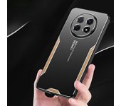 Funda de silicona mate de metal y aluminio para Redmi Note 14 Pro Plus, funda protectora a prueba de golpes para lente de cámara Redmi Note 14 13 Pro+ Redmi Note 14Pro plus rojo