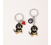Llavero de metal con forma de perro salchicha, bulldog, corgi, regalo para tu mejor amigo.