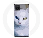 Coque Samsung Galaxy A12 Turc de van Chat oeil bleu et oeil jaune