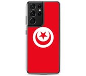 Coque Téléphone - Samsung - Galaxy S21 - Drapeau Tunisie - Souple - Multicolore