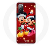 Funda para Samsung Galaxy S20 FE Mickey Mouse y Minnie Mouse el día de Navidad