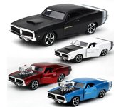 Modelo de coche clásico Dodge de aleación a escala 1/36, joyería de metal, juguete de regalo, adornos. negro