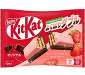 Nestlé Japón Kit Kat Well-Balanced Doble Otona sin Azúcar Fresa y Original 11,6 g x 10 piezas Well-Bari Doble Kit Kat: Rico chocolate con cacao y 1