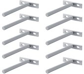 Soporte redondo oculto de pared, resistente y duradero, para estantes domésticos. (5 pulgadas)