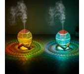 Humidificador nebulizador USB de 350 ml con lámpara LED para oficina, hogar, habitación, escritorio, mini generador de niebla ultrasónica, difusor de agua, humidificador de aire USB Cable transparente