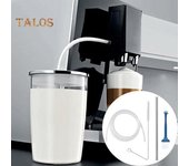 1 juego de manguera para espuma de leche, resistente a altas y bajas temperaturas, práctica y práctica manguera de repuesto para máquina de café totalmente automática Sets