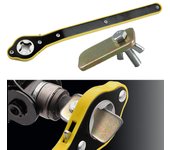 Gato de tijera para coche, llave de trinquete, gato de tijera, llave de tuercas para rueda de neumático de garaje, mango, llave que ahorra mano de obra, herramientas de reparación de automóviles